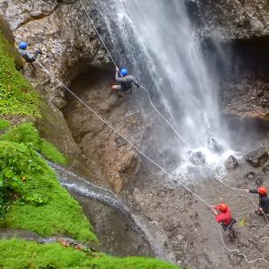 Canyoning waterfalls tour